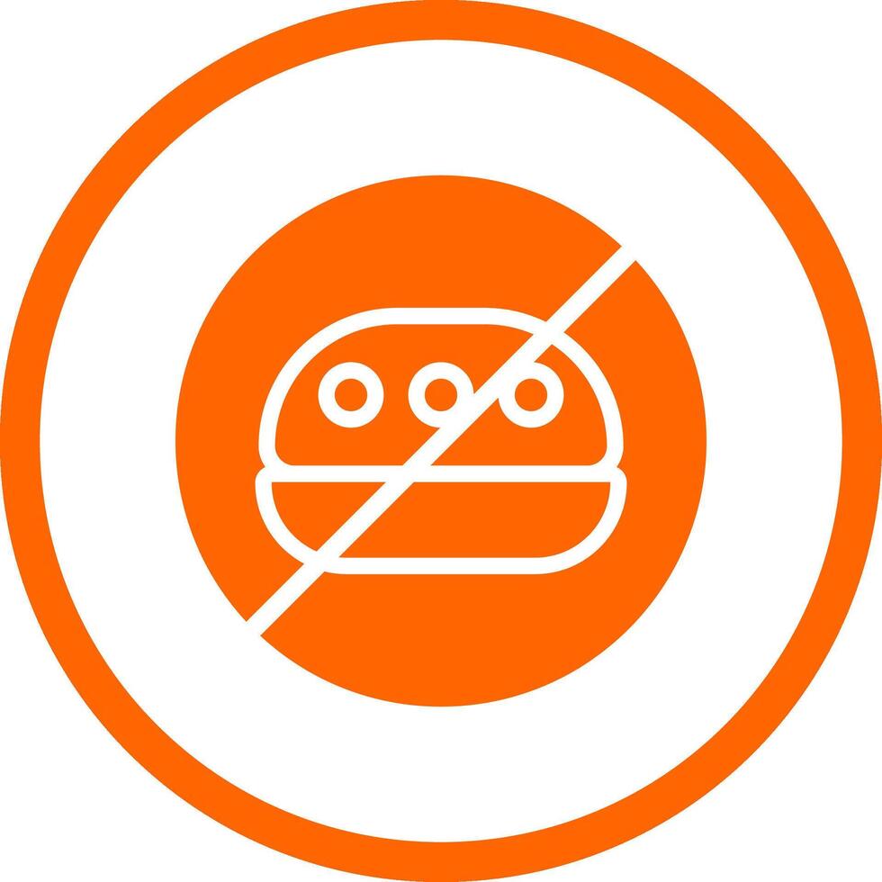 No Food Creative Icon Design vector