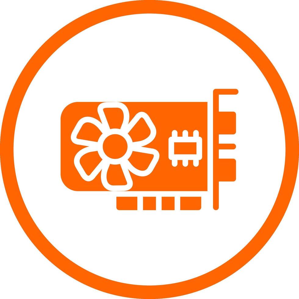 Graphic Card Creative Icon Design vector