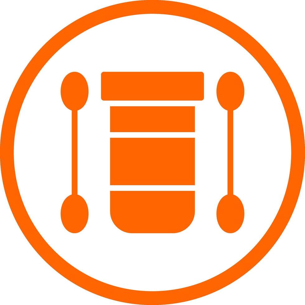 Cotton Swab Creative Icon Design vector
