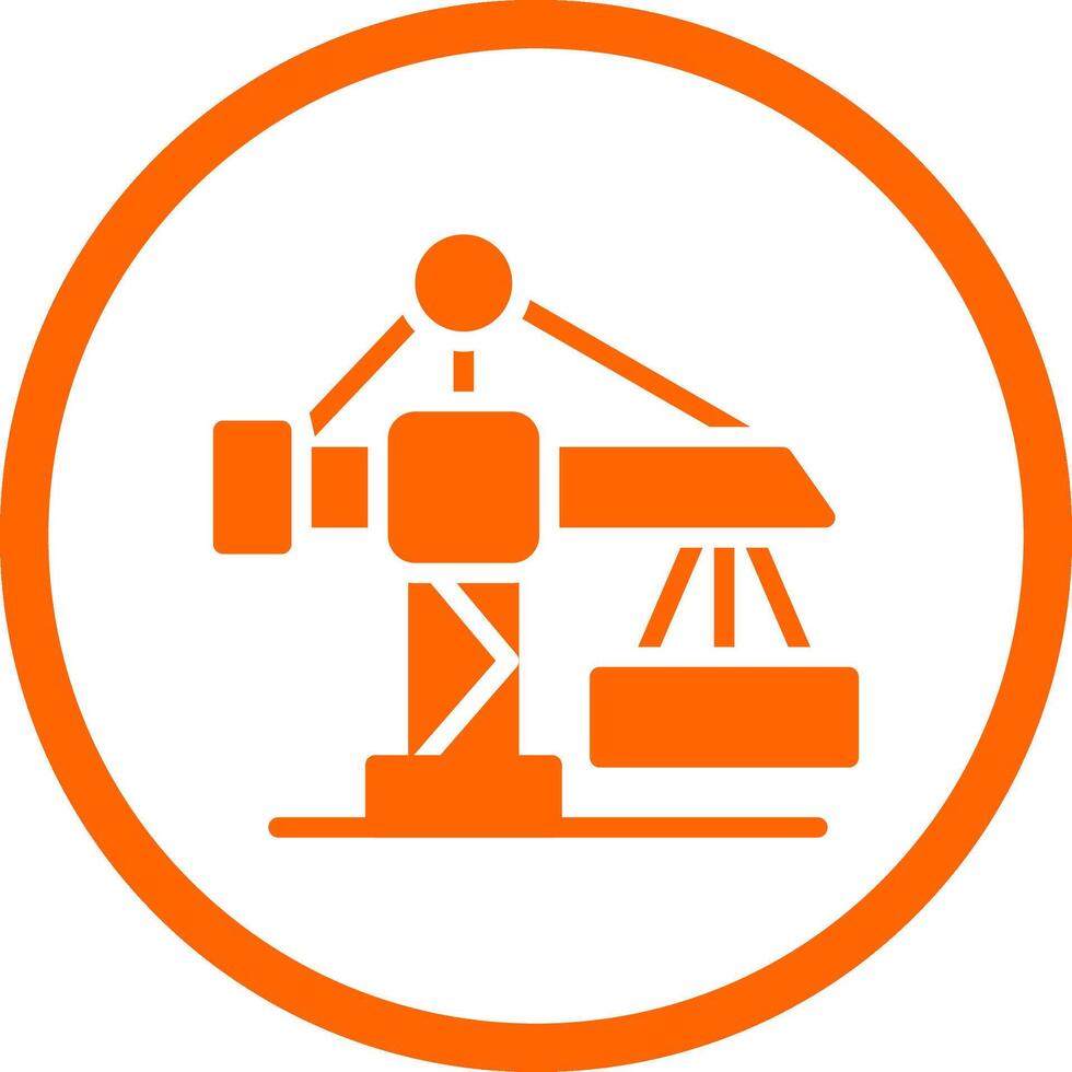Crane Creative Icon Design vector