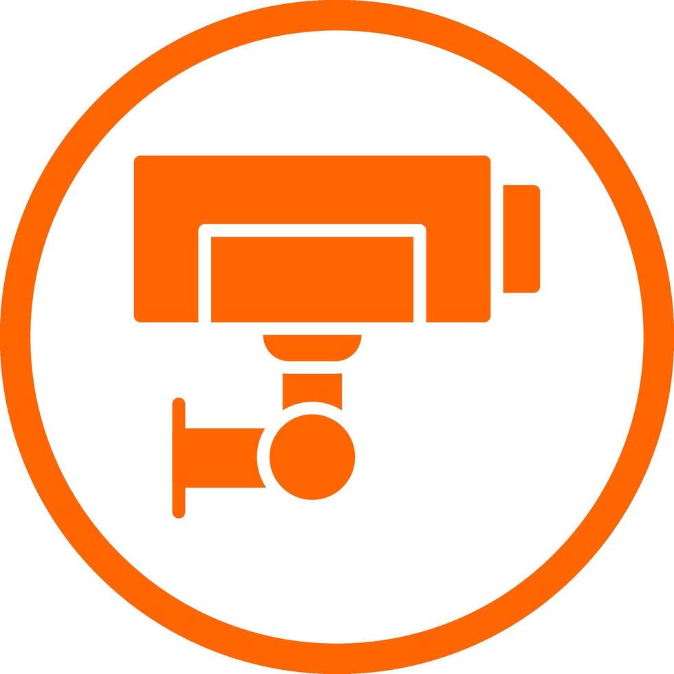 Cctv Camera Creative Icon Design vector