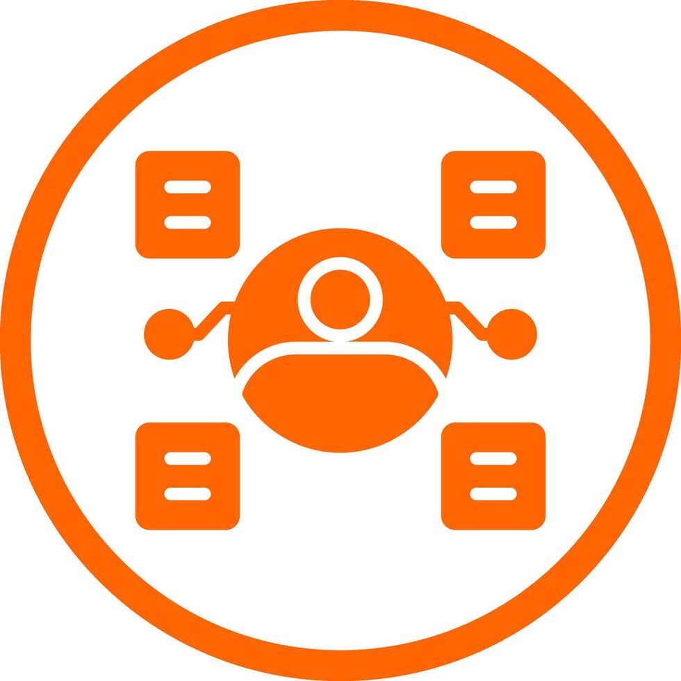 User Predictions Creative Icon Design vector