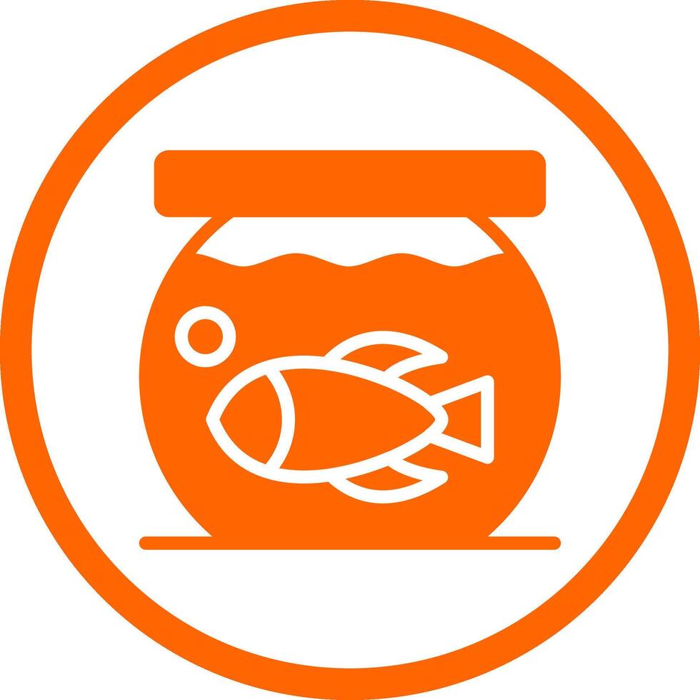 Fish Bowl Creative Icon Design vector