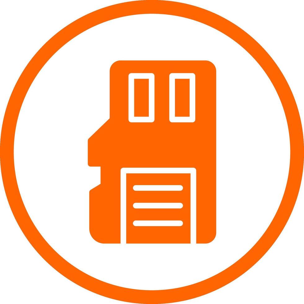 Sd Card Creative Icon Design vector