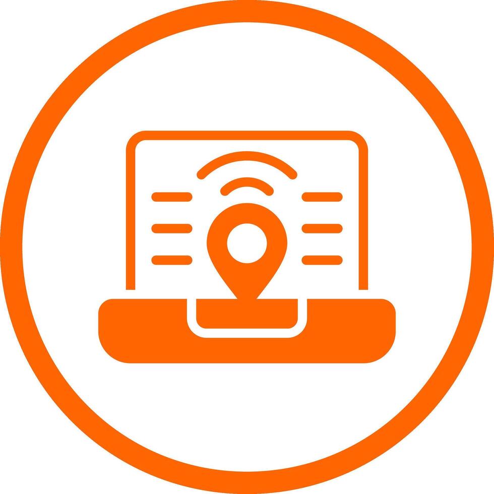 Digital Nomad Hub Creative Icon Design vector