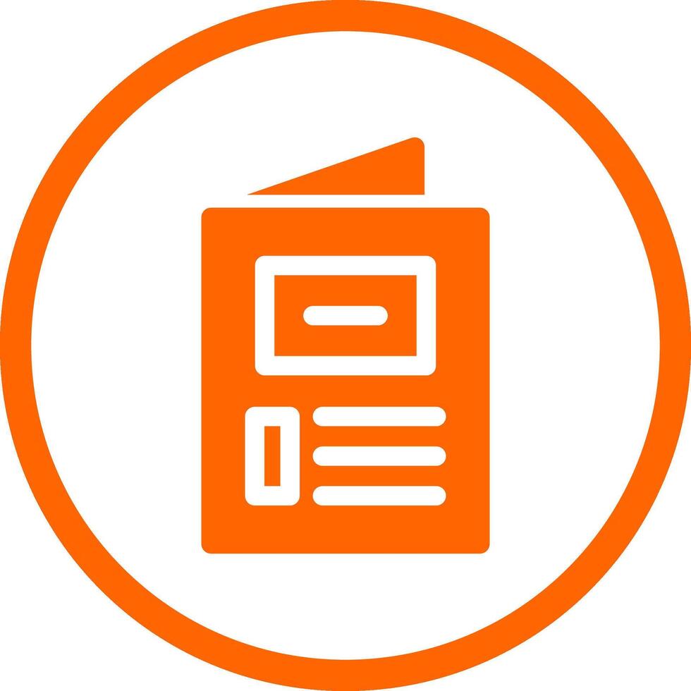 Brochure Creative Icon Design vector
