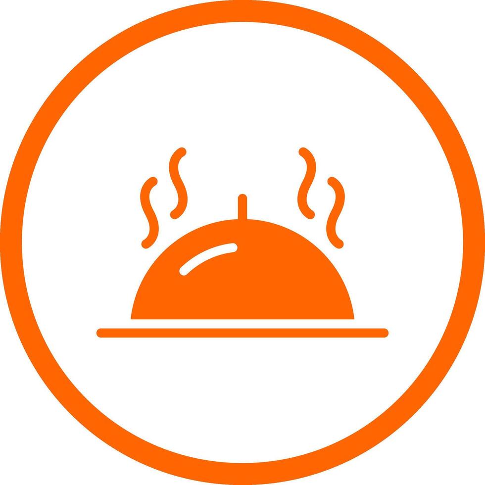 Serving Dish Creative Icon Design vector