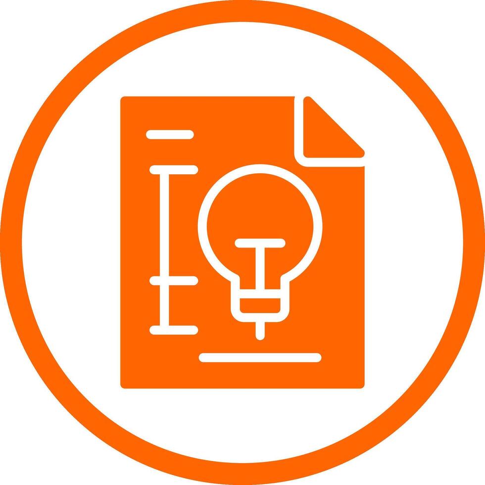 Patent Creative Icon Design vector
