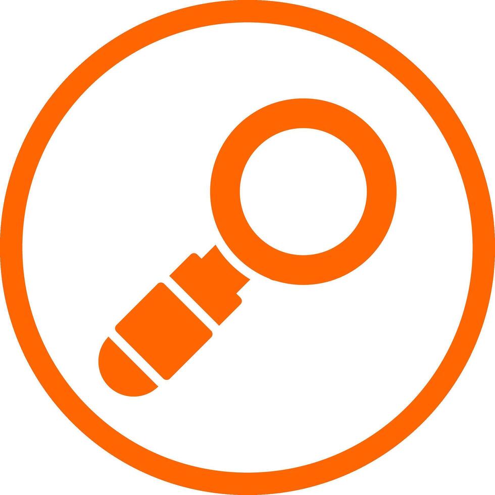 Magnifying Glass Creative Icon Design vector