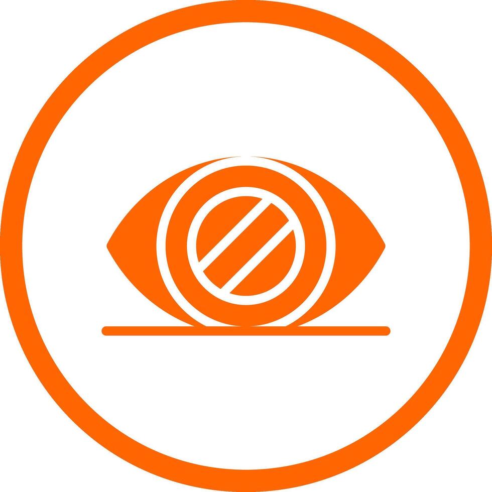 Glaucoma Creative Icon Design vector