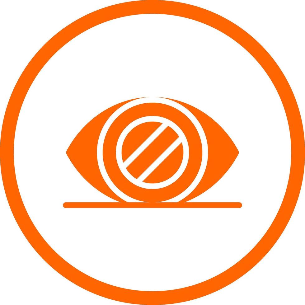 Glaucoma Creative Icon Design vector