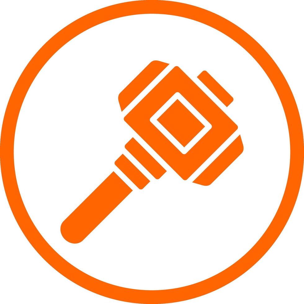 Hammer Creative Icon Design vector