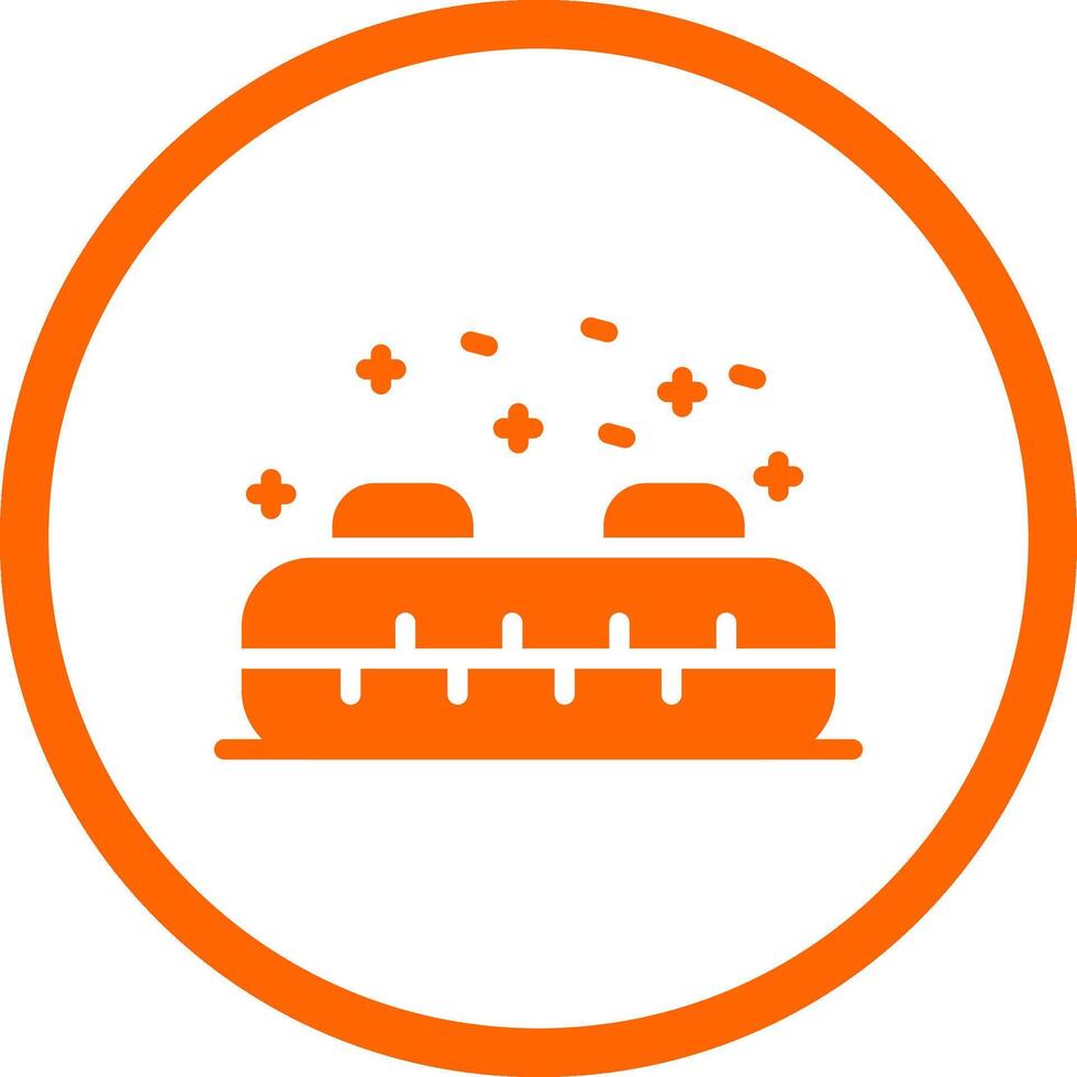 Inflatable Sled Creative Icon Design vector