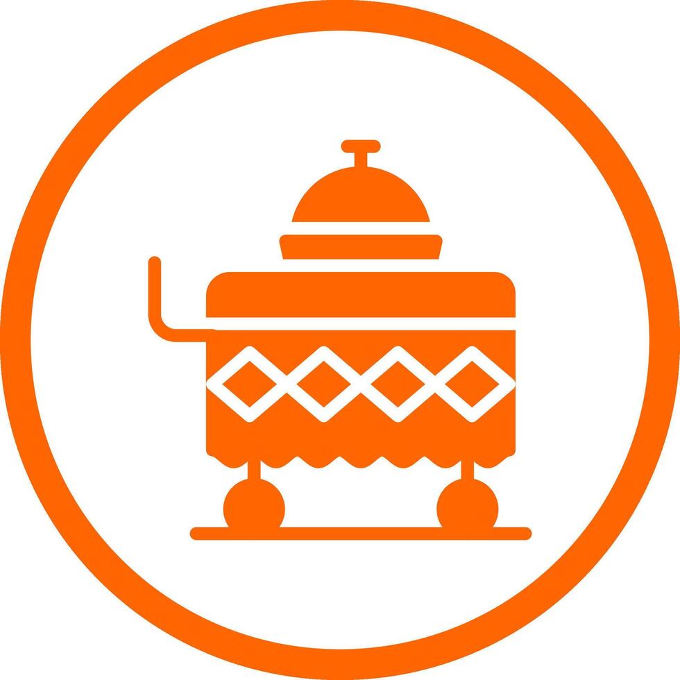 Food Cart Creative Icon Design vector