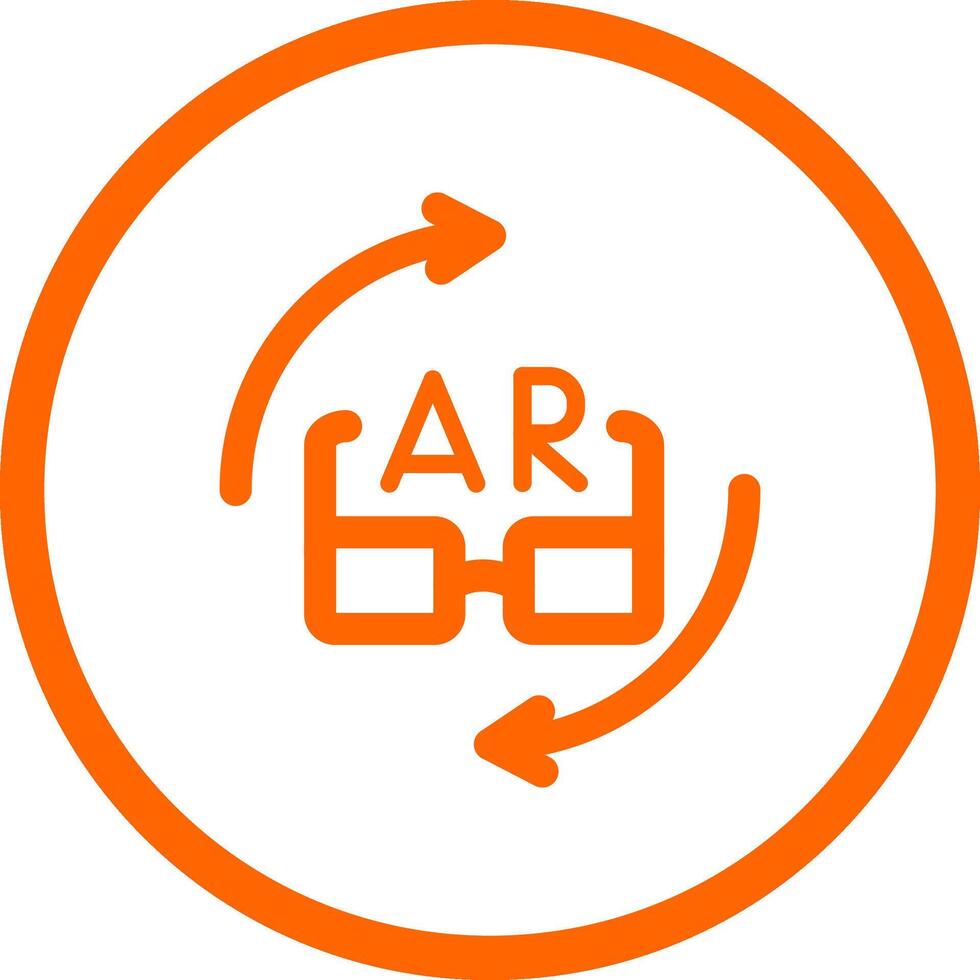 Ar Glasses Creative Icon Design vector