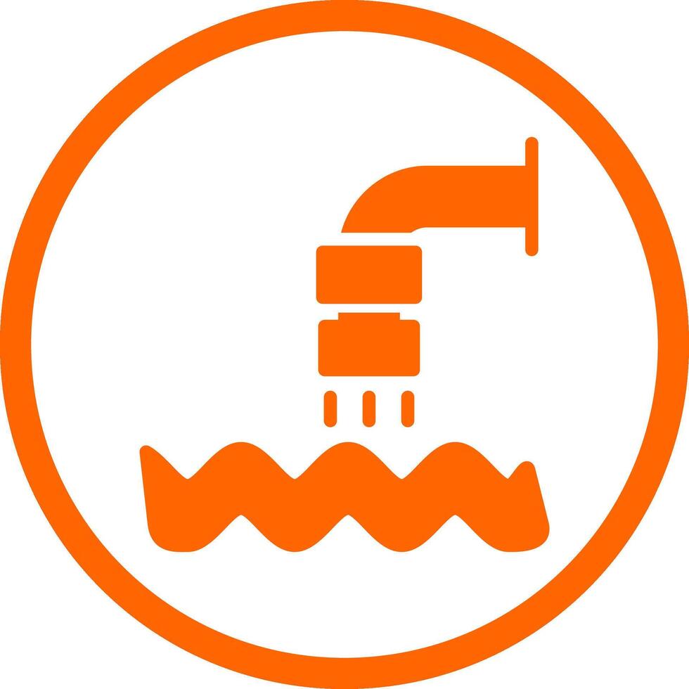 Waste Water Creative Icon Design vector