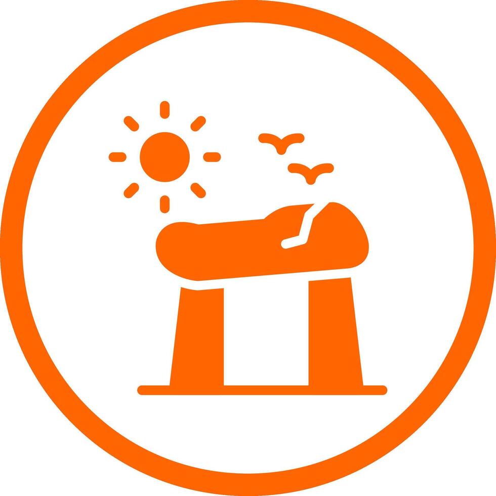 Stonehenge Creative Icon Design vector