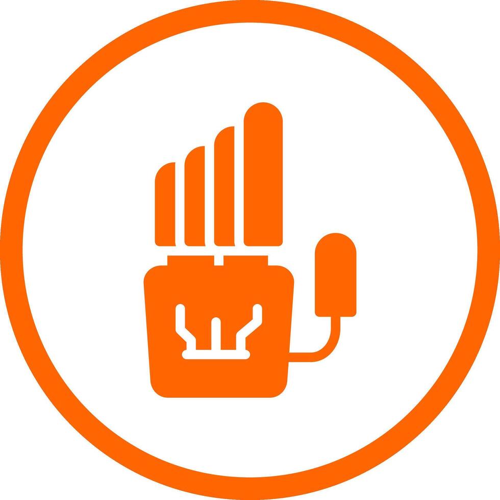 Robot Hand Creative Icon Design vector