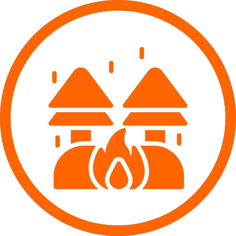 Fire Creative Icon Design vector