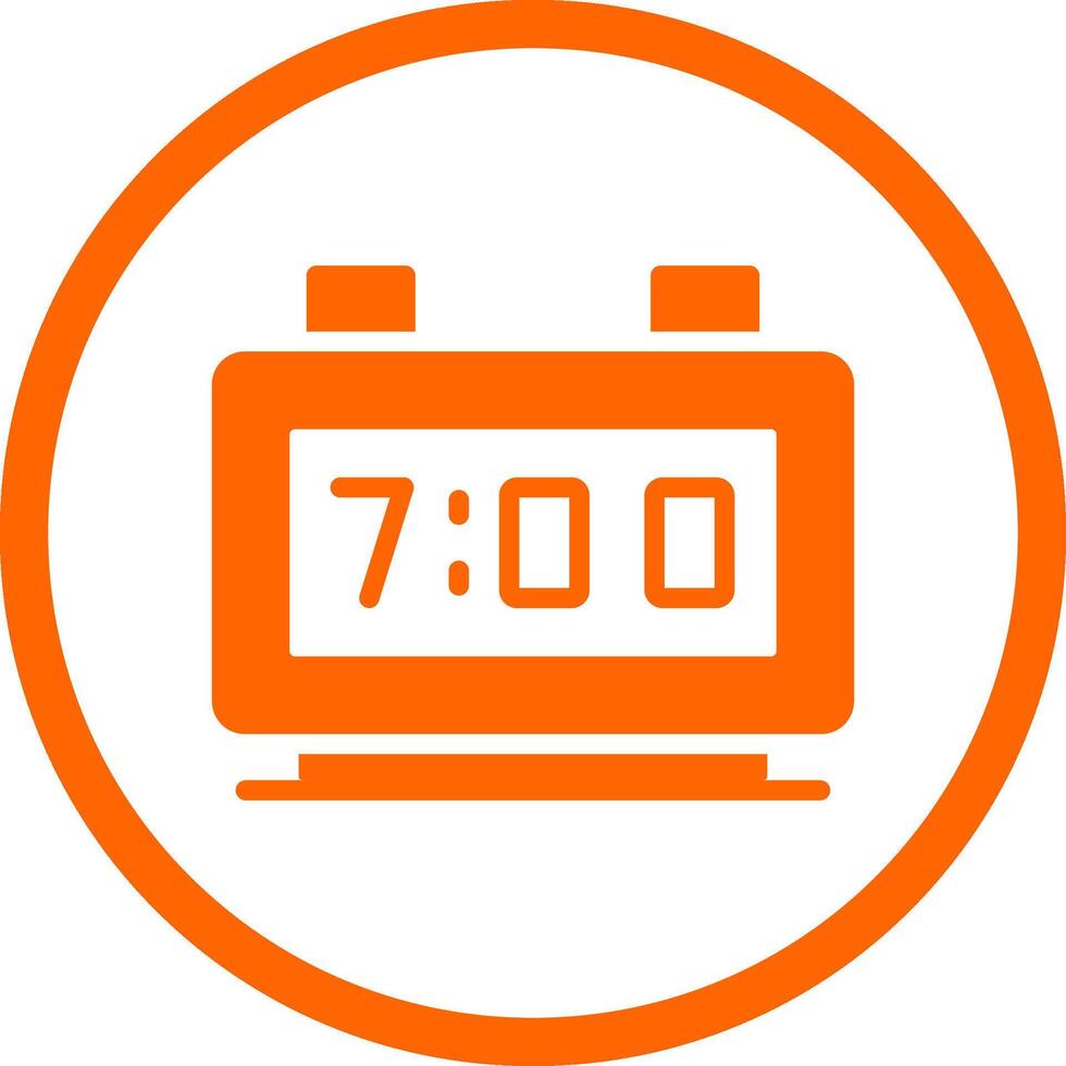 Digital Clock Creative Icon Design vector