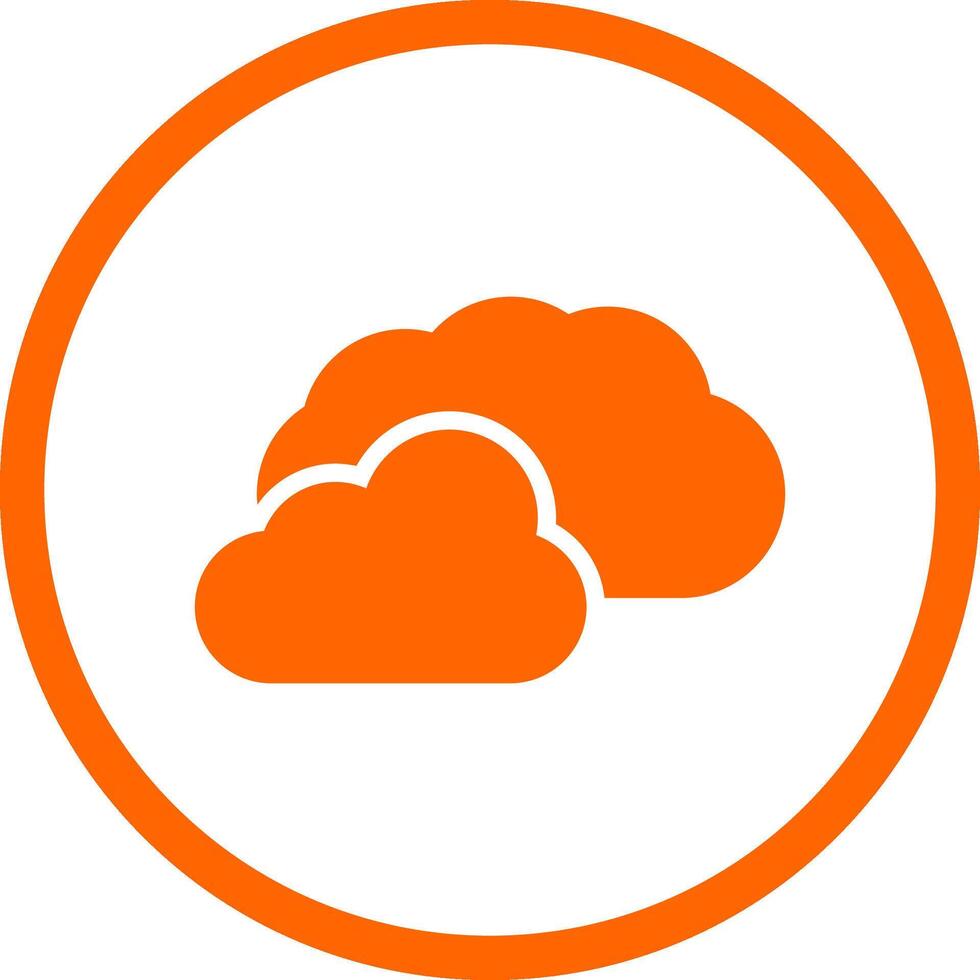 diseño de icono creativo de nube vector