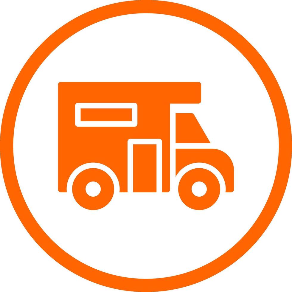 Camper Van Creative Icon Design vector
