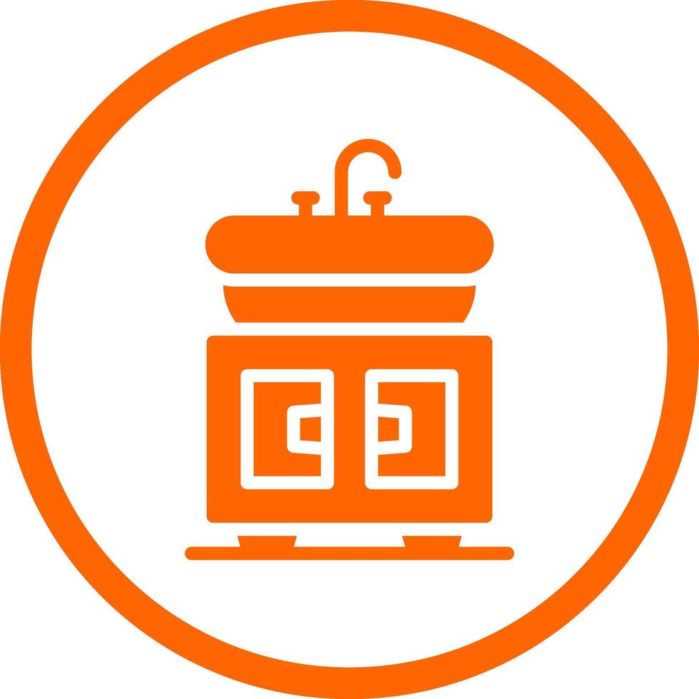 Washbasin Creative Icon Design vector