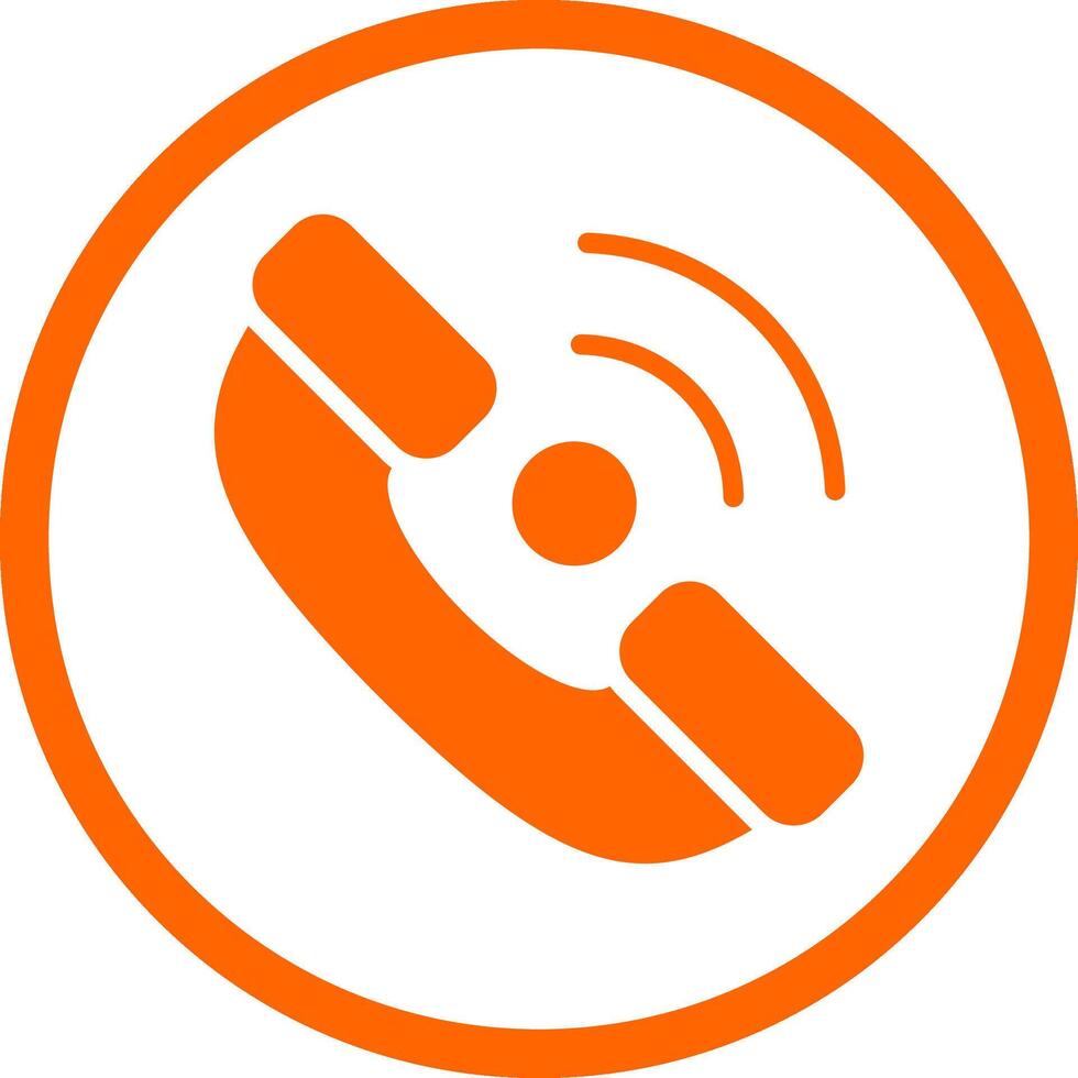 Phone Receiver Creative Icon Design vector