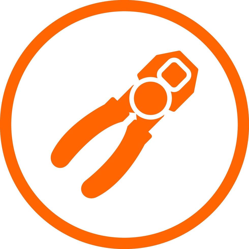 Joint Pliers Creative Icon Design vector