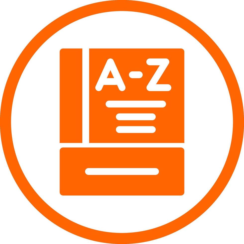 Dictionary Creative Icon Design vector