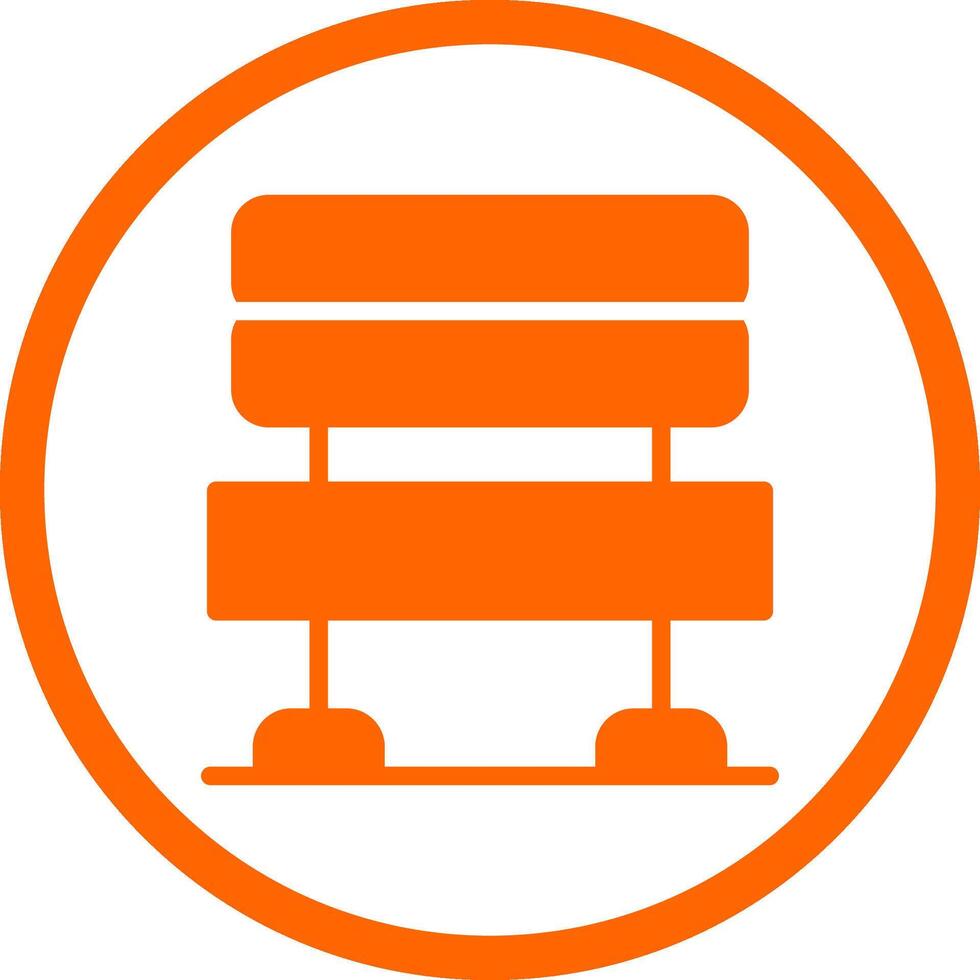 Bench Creative Icon Design vector
