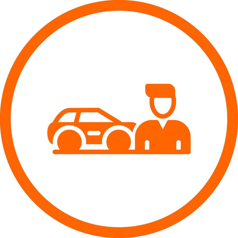 Used Car Dealership Creative Icon Design vector