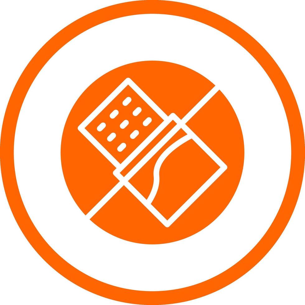 No Chocolate Creative Icon Design vector