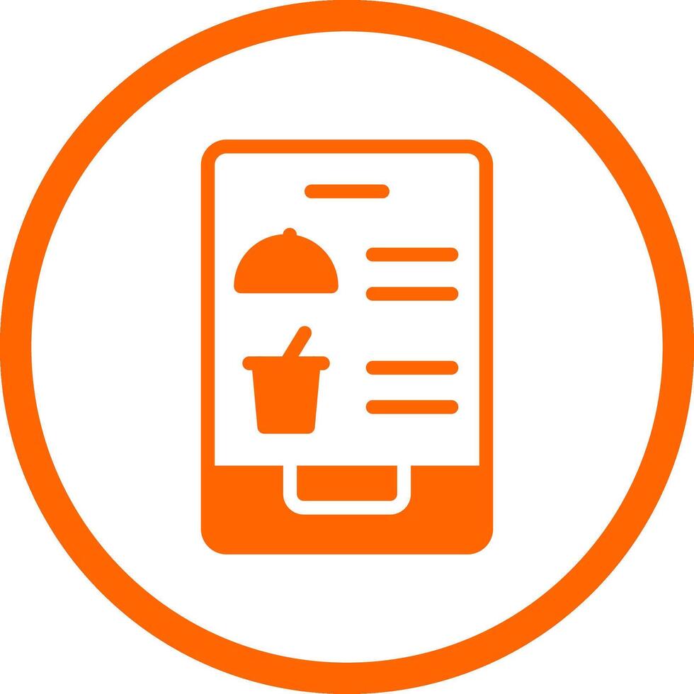 Digital Inflight Menu Creative Icon Design vector