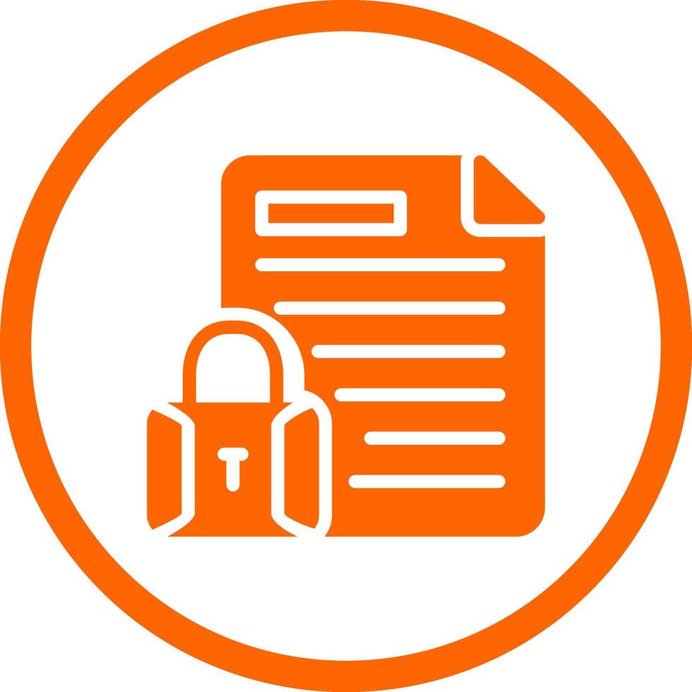 Confidential Project Creative Icon Design vector