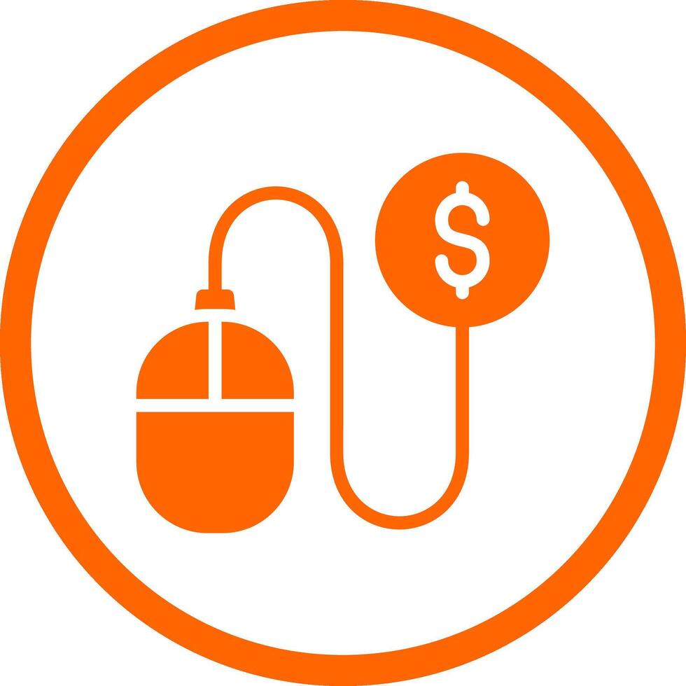 Pay Per Click Creative Icon Design vector