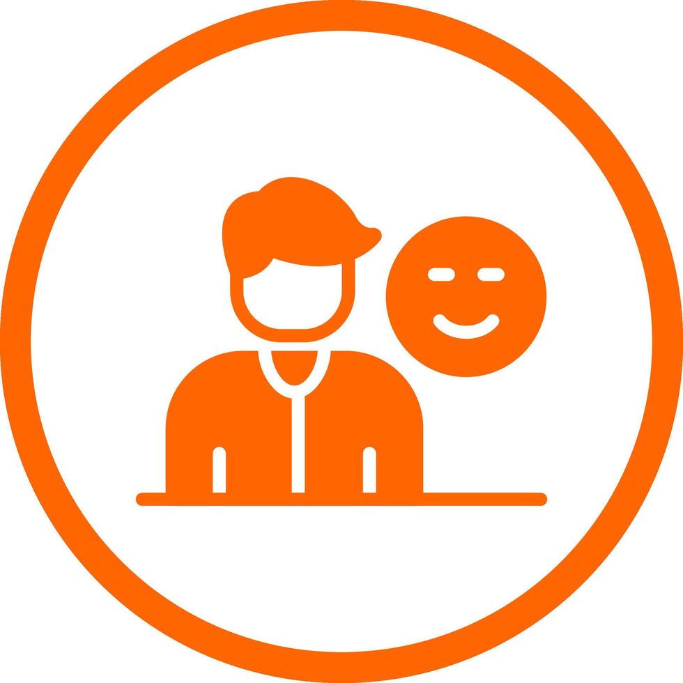 Customer Satisfaction Creative Icon Design vector
