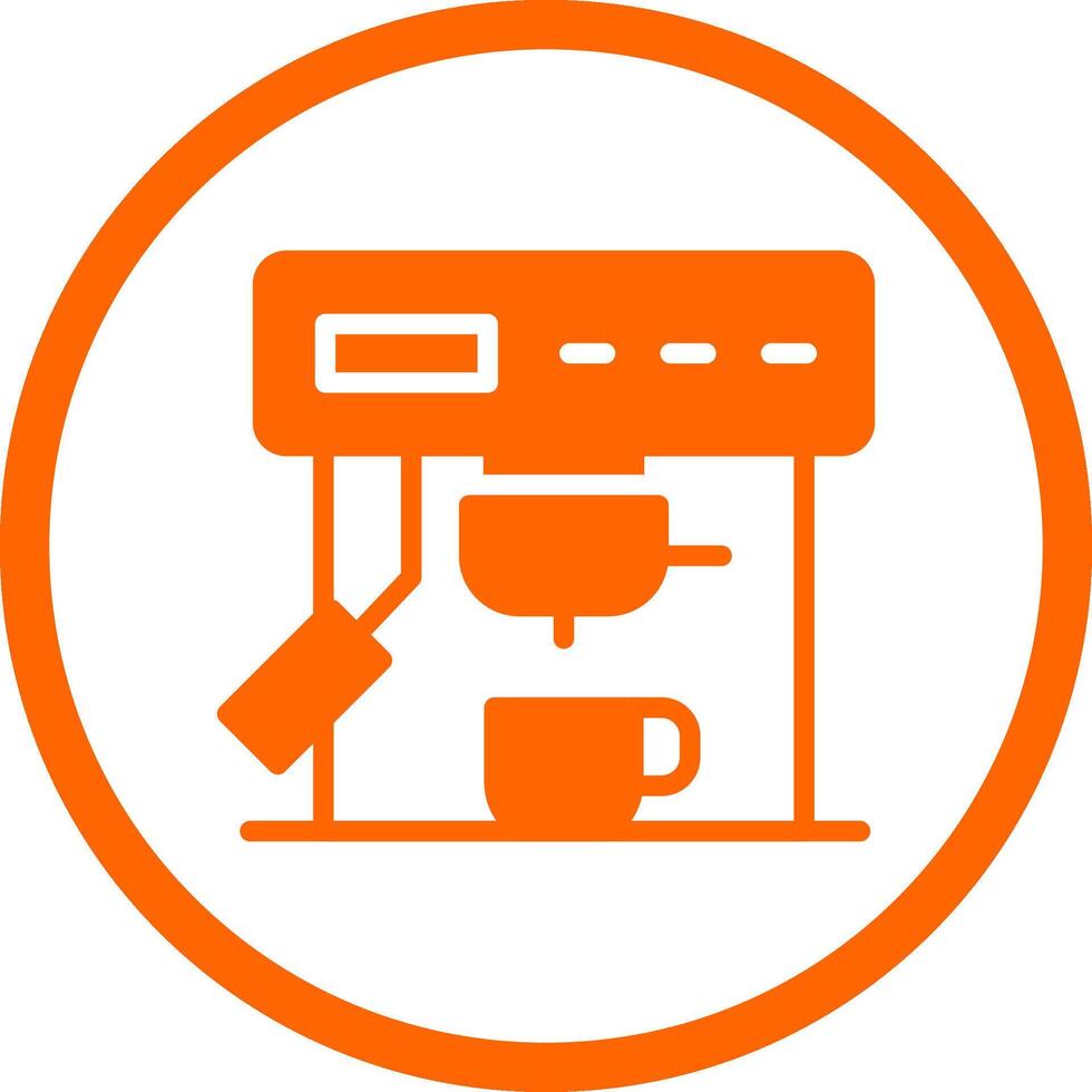 Coffee Machine Creative Icon Design vector