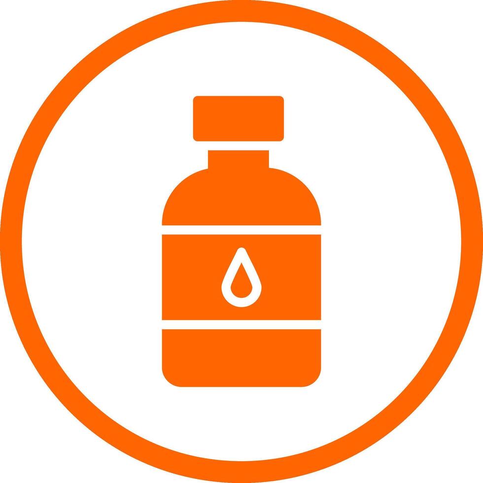 Water Bottle Creative Icon Design vector