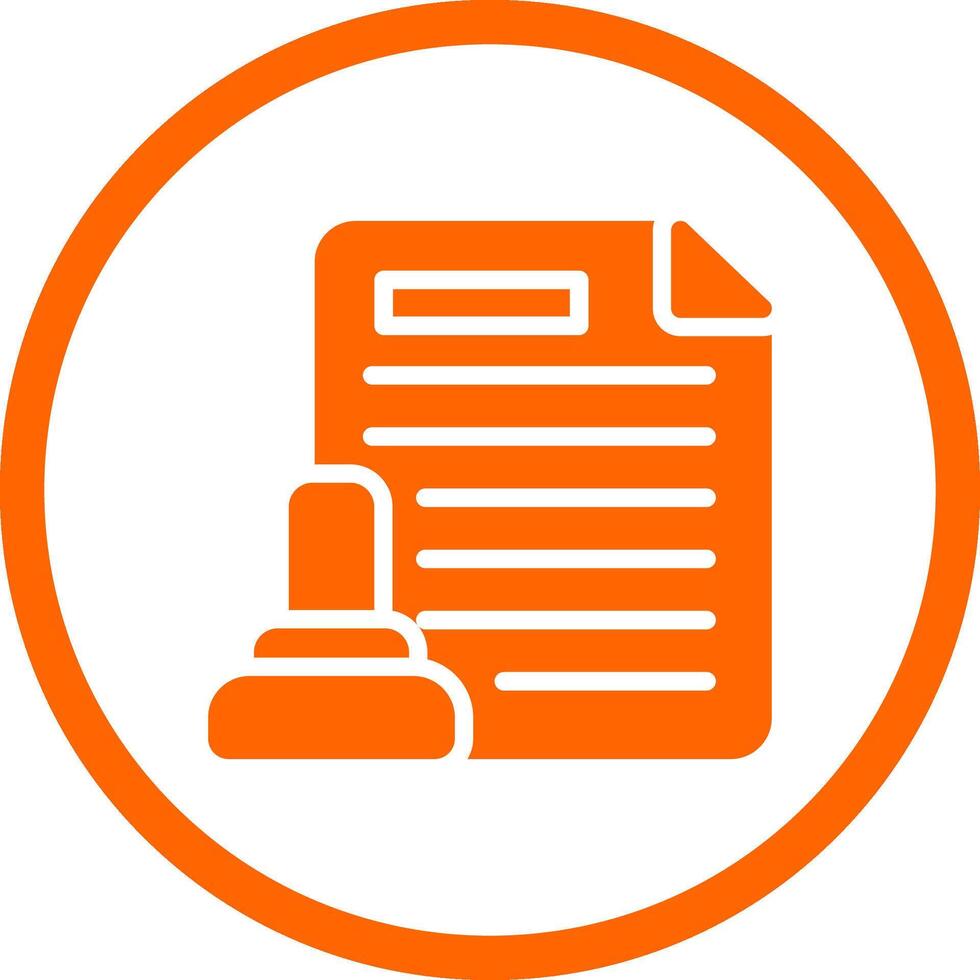 Legal Document Creative Icon Design vector