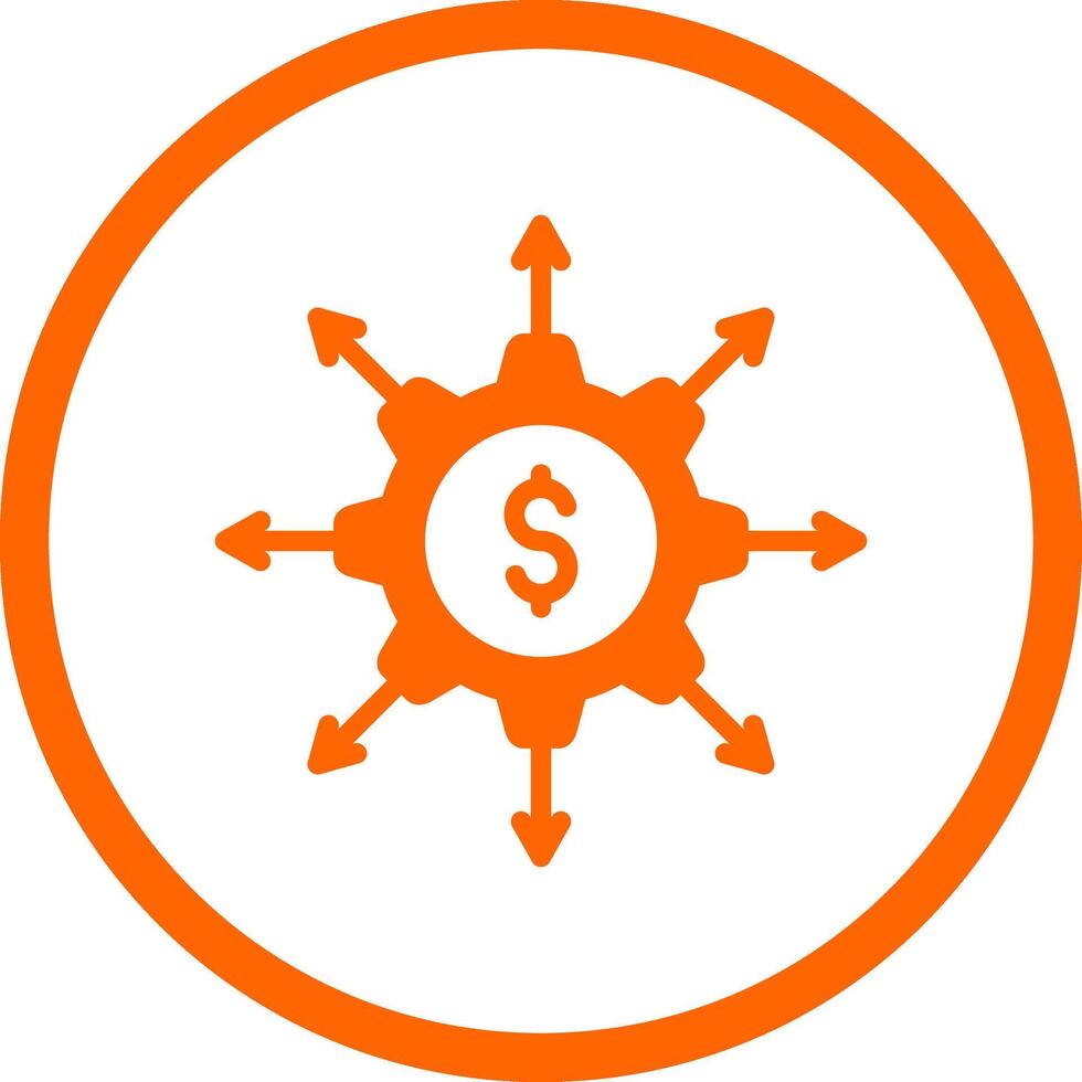 Crowdfunding Portal Creative Icon Design vector