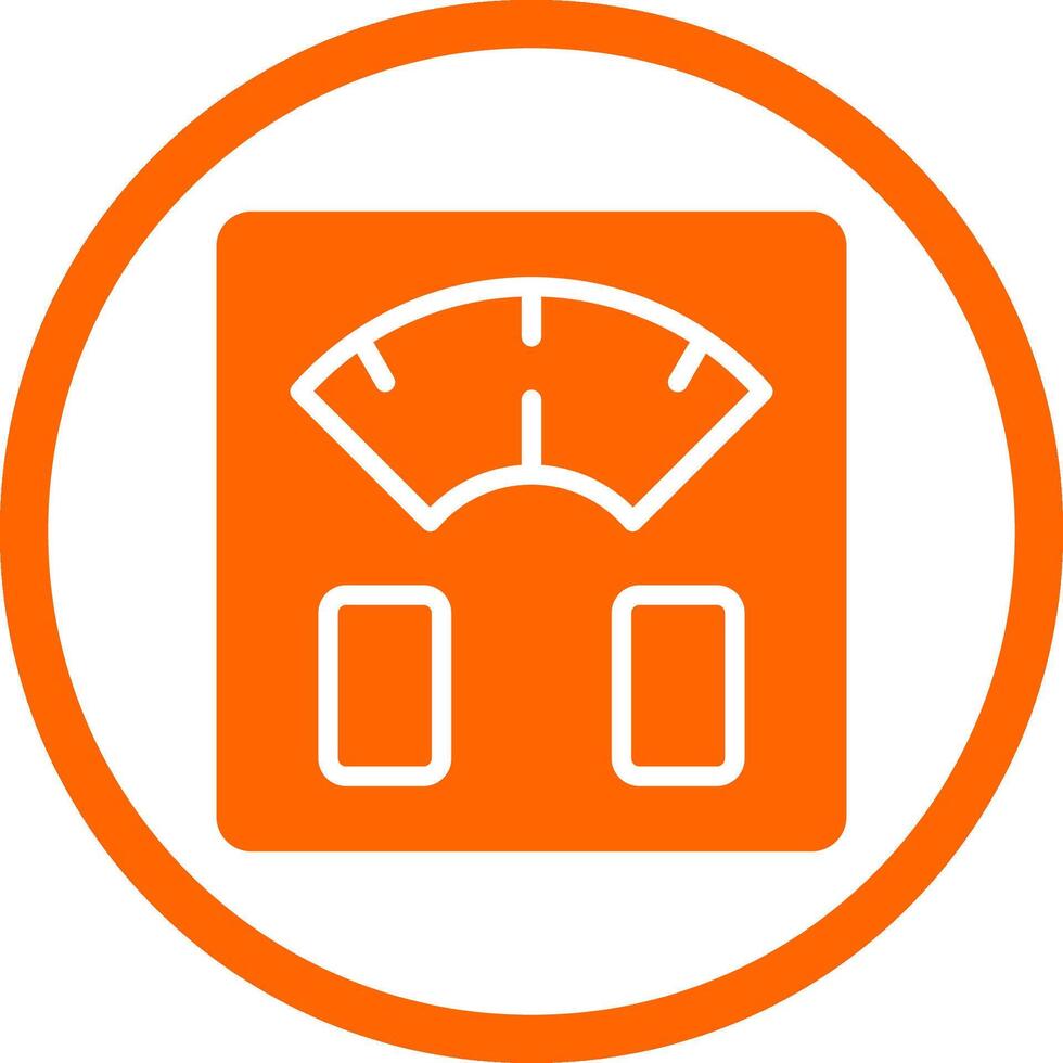 Body Scale Creative Icon Design vector