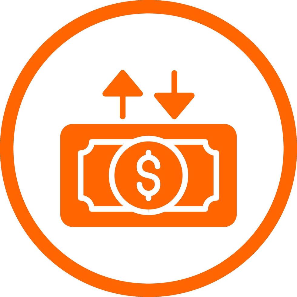 Cash Flow Creative Icon Design vector