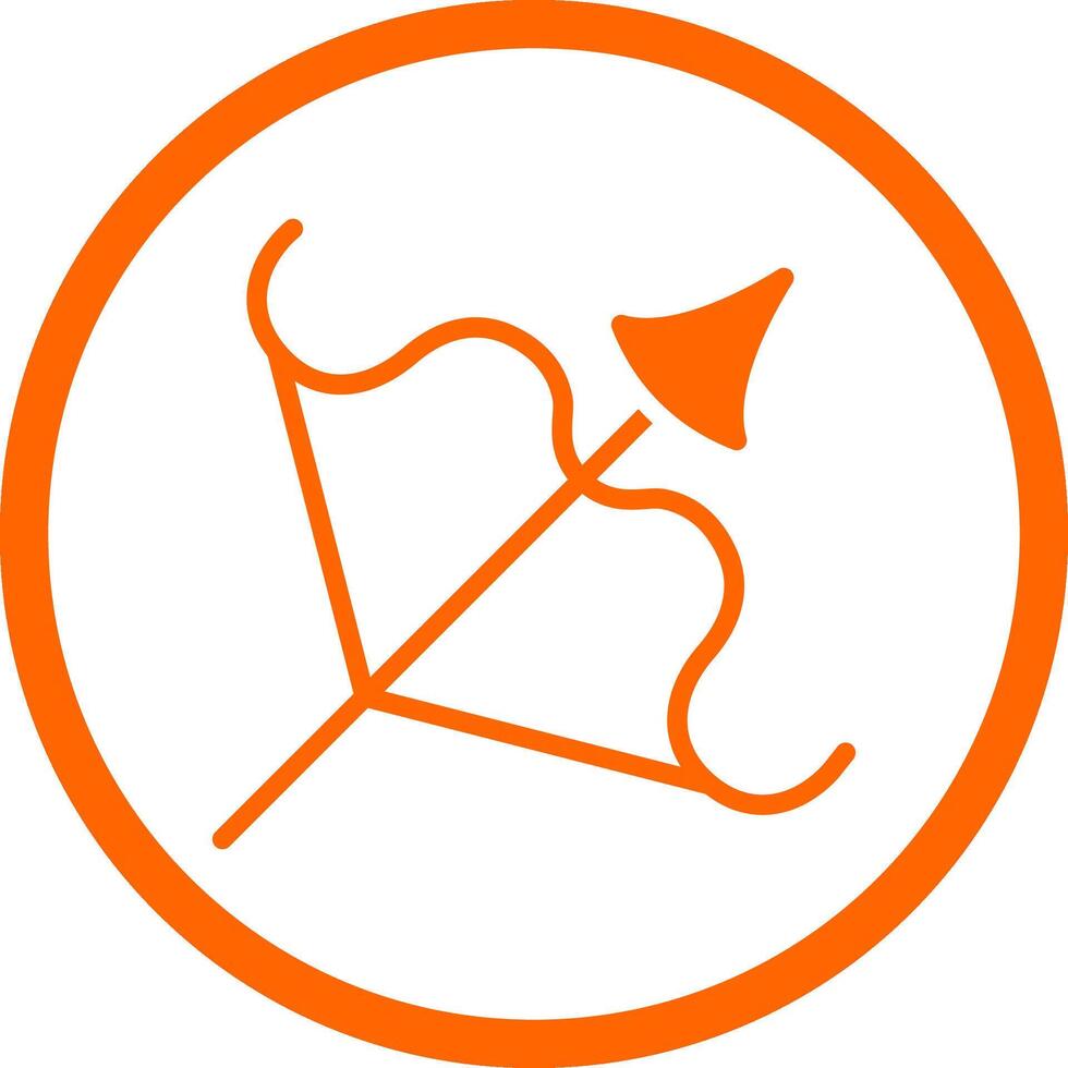 Arrow Bow Creative Icon Design vector