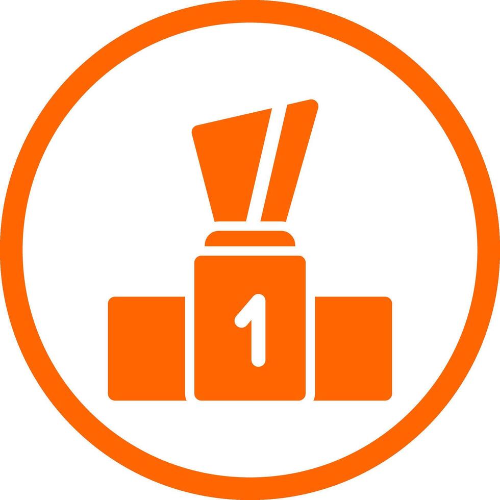Podium Creative Icon Design vector