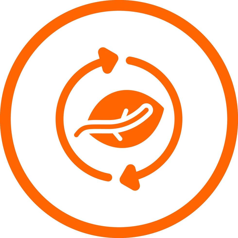 Leaf Recycle Creative Icon Design vector