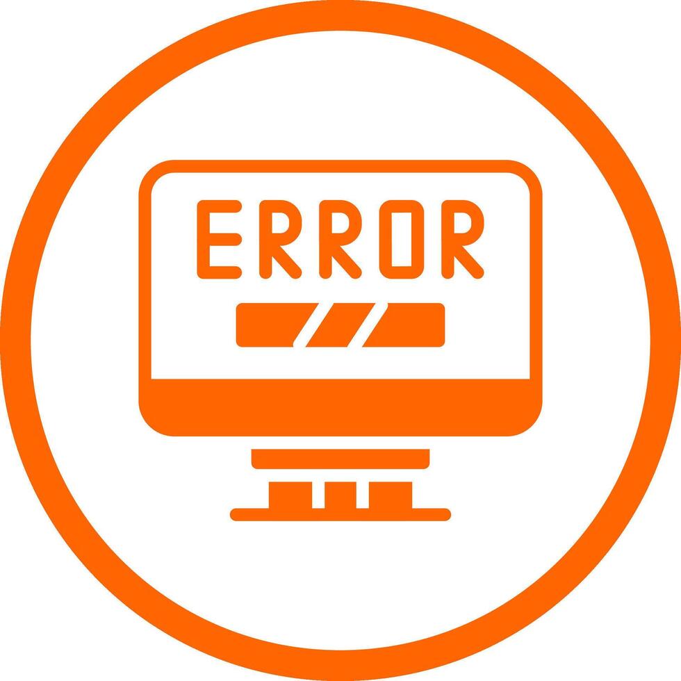 Error Creative Icon Design vector