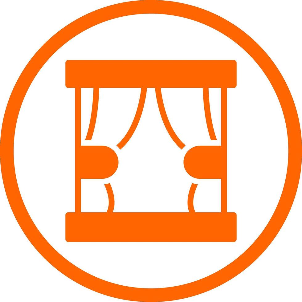 Curtain Creative Icon Design vector