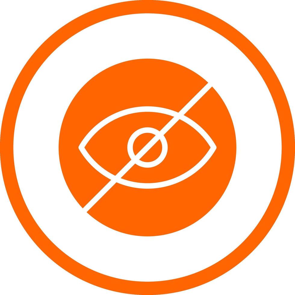 Blindness Creative Icon Design vector