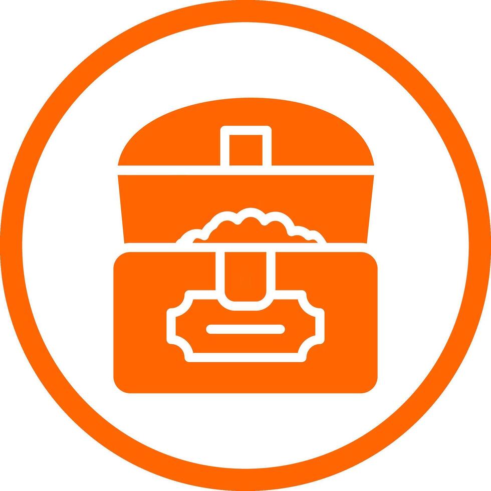 Treasure Chest Creative Icon Design vector